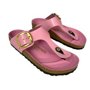 Birkenstock Gizah Big Buckle Sandals Pink Size 38 7 US NEW